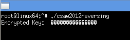 CSAW CTF 2012 - Reversing 400 - normal execution