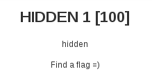 BaltCTF 2013 - Hidden 100 - task description