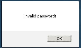 NcN 2013 Quals - Level 1 - Invalid Password